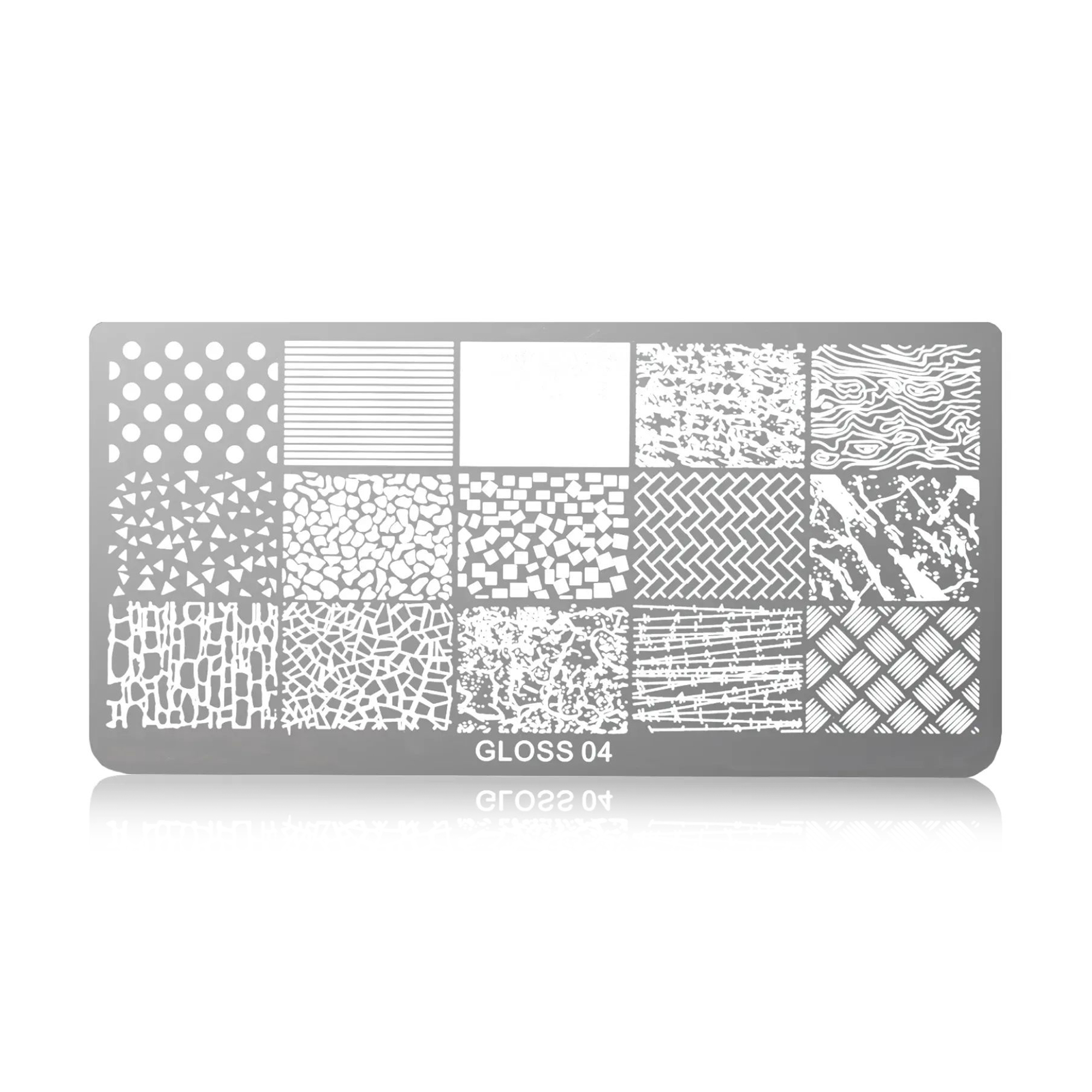 Пластина для стемпінгу Gloss 04, 6*12 см (312404)